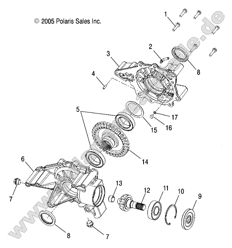 Drive Train, Rear Gearcase Internals