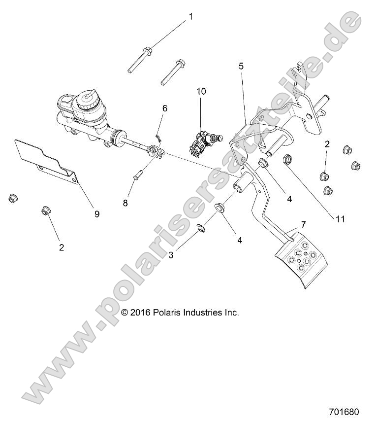 Brakes, Pedal and Master Cylinder Mounting Brakes, Pedal and Master Cylinder Mounting