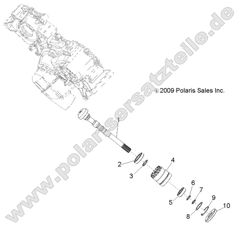 Drive Train, Main Gearcase Output Shaft