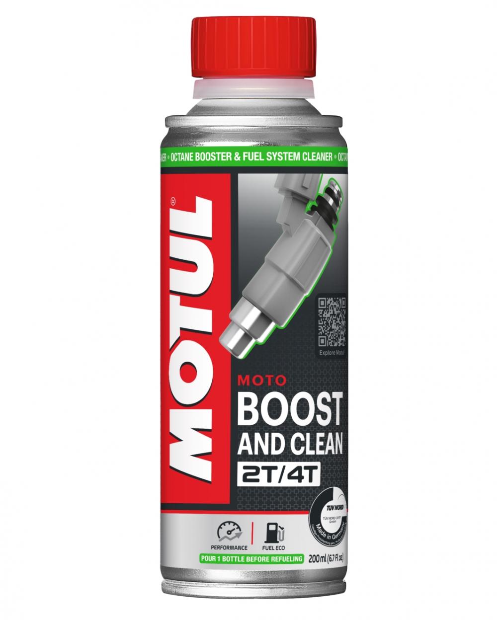 Motul Boost and Clean Moto - Zusatz Kraftstoffreiniger - 200 ml