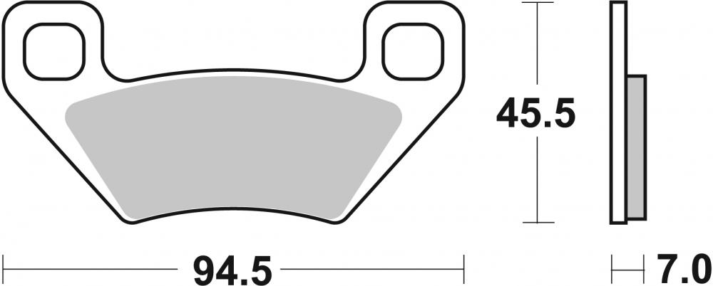 SBS Bremsbeläge Offroad & ATV Sintermetall - 822SI