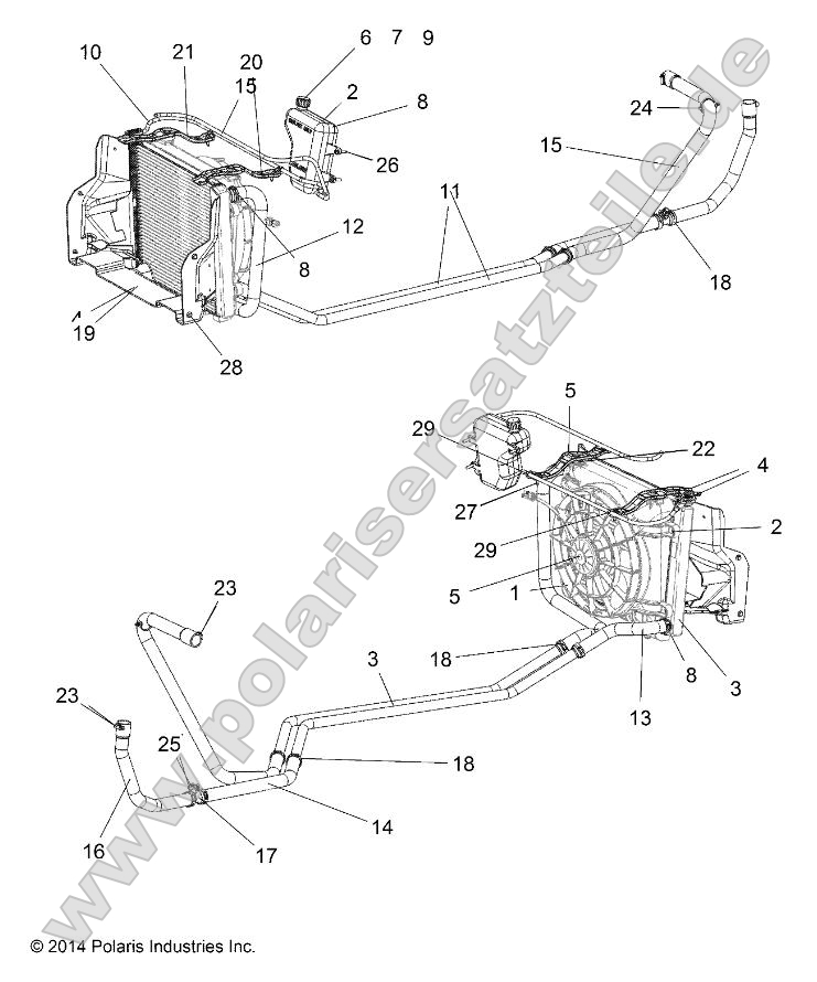 Engine, Water Cooling System