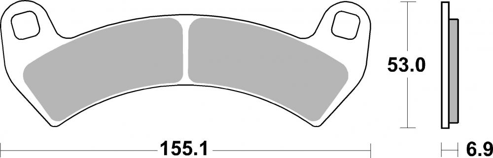 SBS Bremsbeläge Offroad & ATV Sintermetall - 954SI