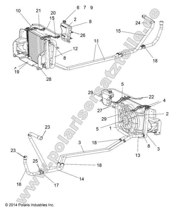 Engine, Water Cooling System