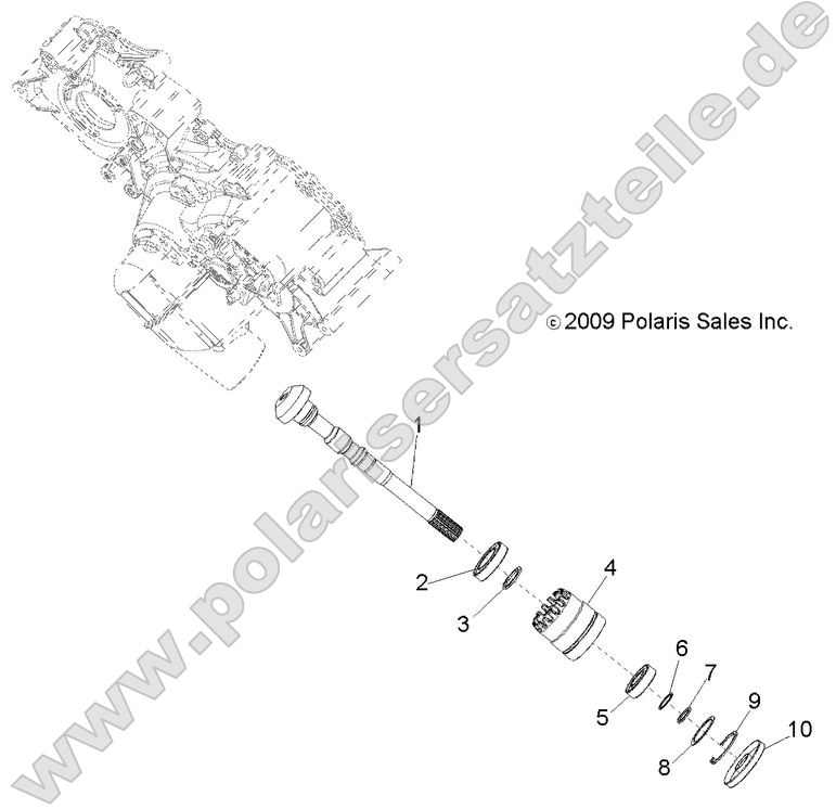 Drive Train, Main Gearcase Output Shaft