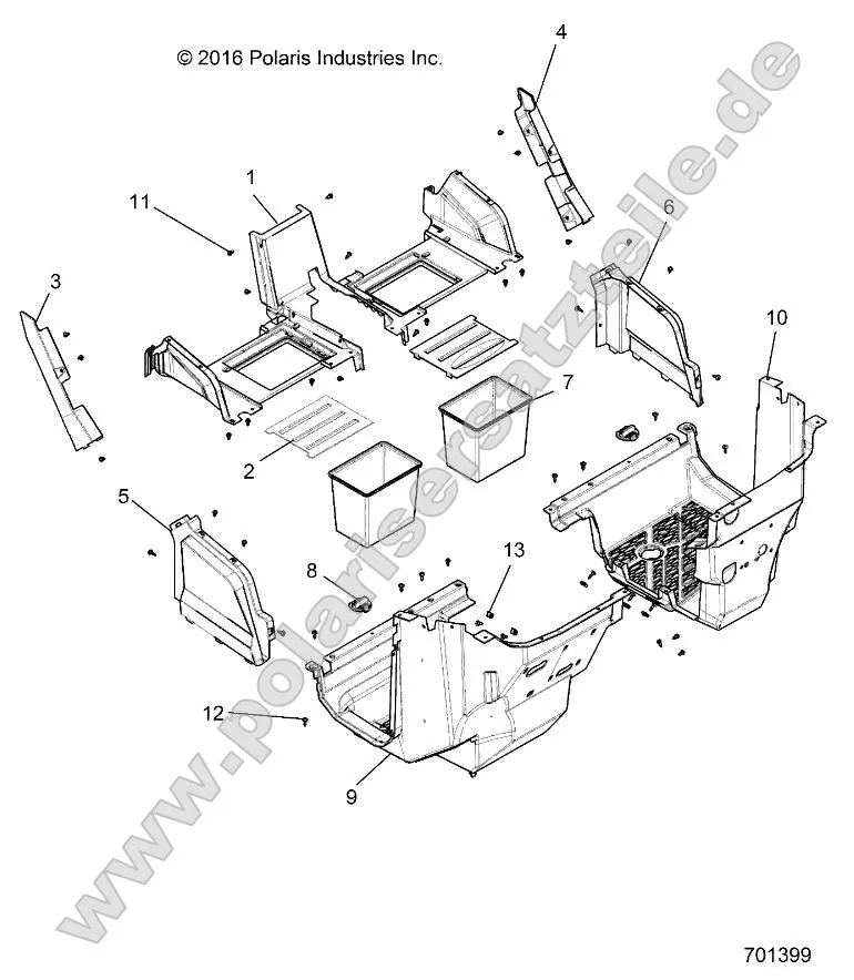 Body, Front Closeoff and Floor