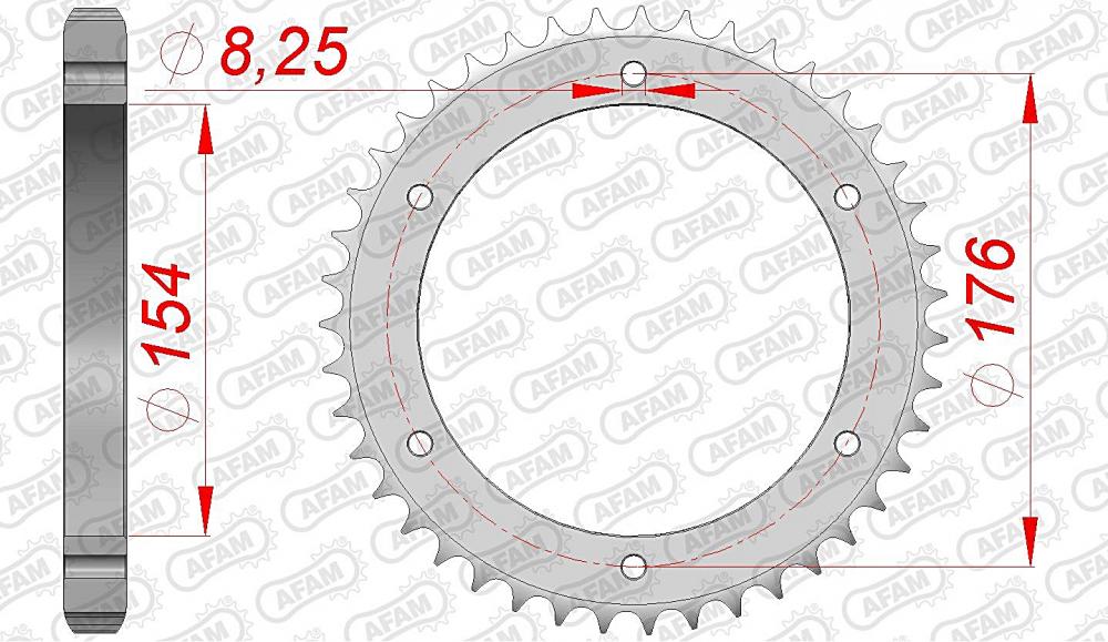 AFAM Kettensatz Stahl 530 XRR2 17x43 - Honda VFR 800 F 1998-05