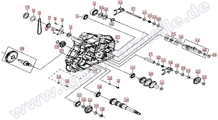 Motorgehäuse links (2)