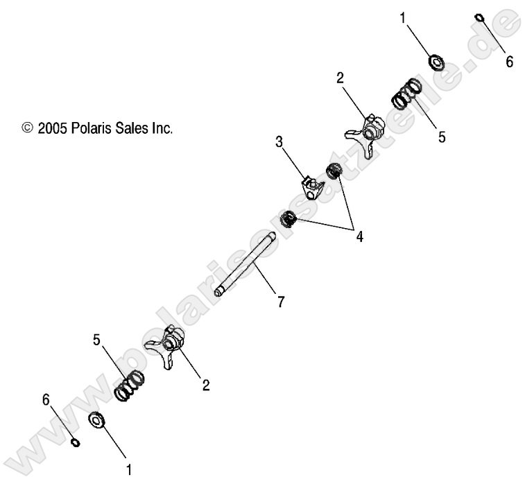 DRIVE TRAIN, MAIN GEARCASE SHIFT FORKS DRIVE TRAIN, MAIN GEARCASE SHIFT FORKS