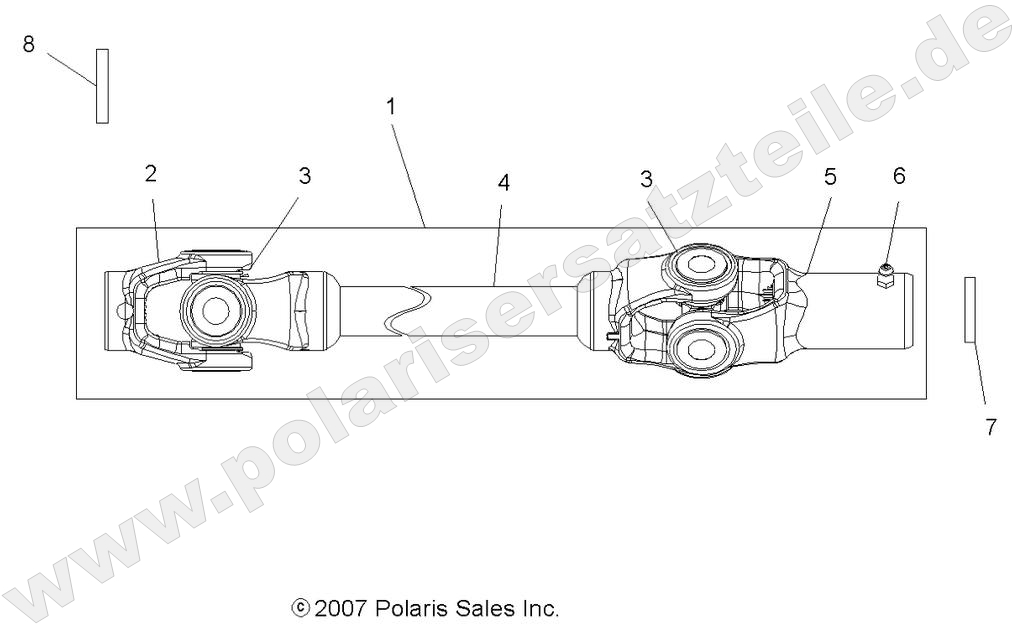 DRIVE TRAIN, FRONT PROP SHAFT DRIVE TRAIN, FRONT PROP SHAFT