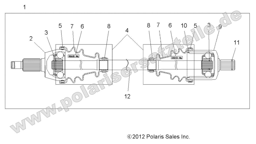 Drive Train, Front Half Shaft Drive Train, Front Half Shaft