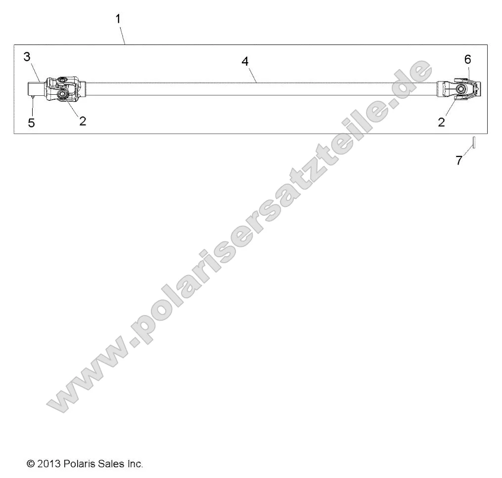 Drive Train, Front Prop Shaft Drive Train, Front Prop Shaft