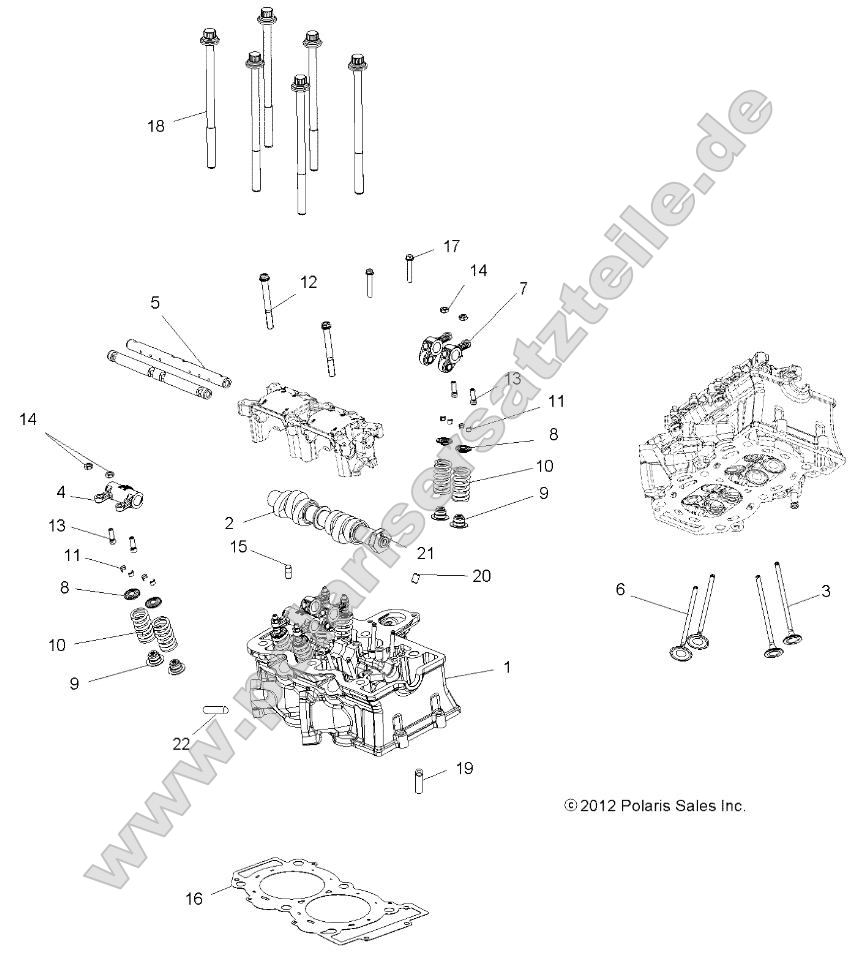 Engine, Cylinder Head, Cam and Valves