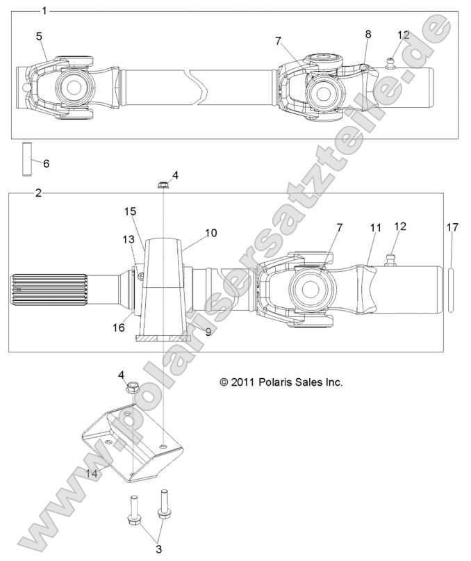 Drive Train, Front Prop Shaft
