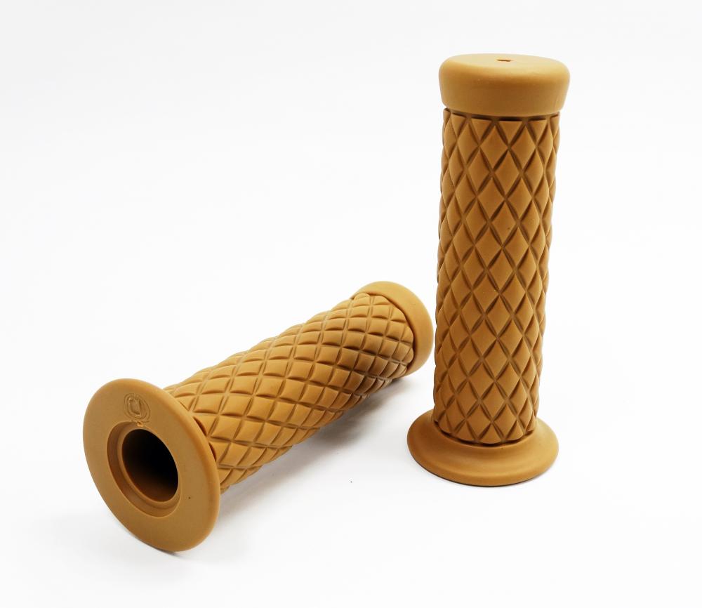 Motorrad_Custom_Lenkergriffe_hellbraun Motorrad Custom - Classic Lenkergriffe hellbraun