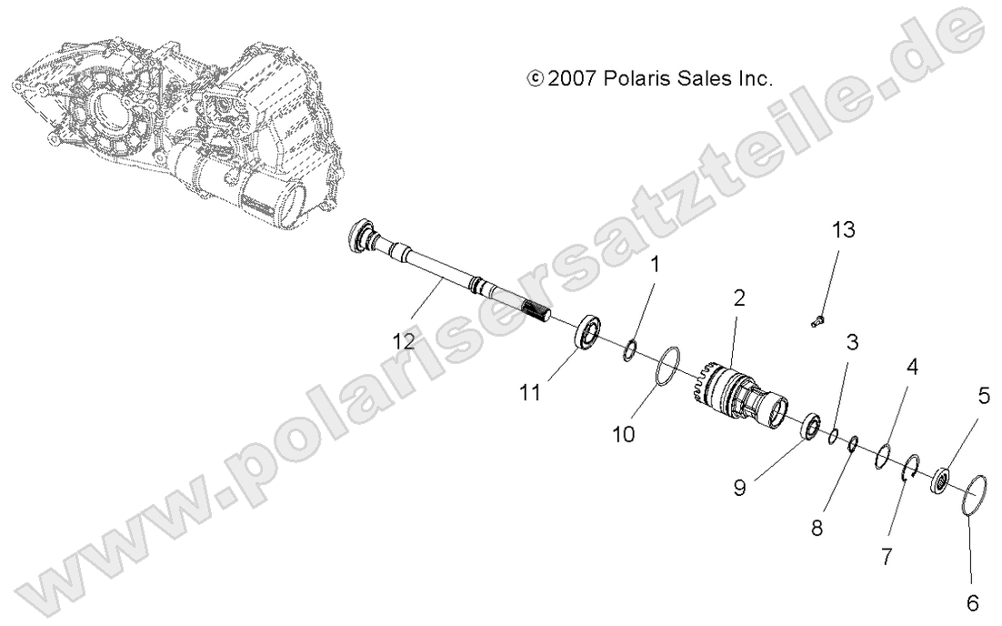 DRIVE TRAIN, GEARCASE FRONT OUTPUT SHAFT DRIVE TRAIN, GEARCASE FRONT OUTPUT SHAFT