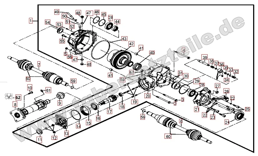 Differenzial hinten Differenzial hinten