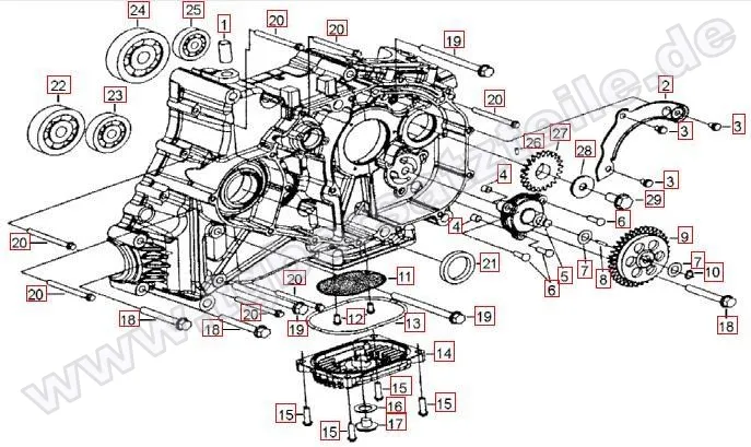 Motorgehäuse rechts