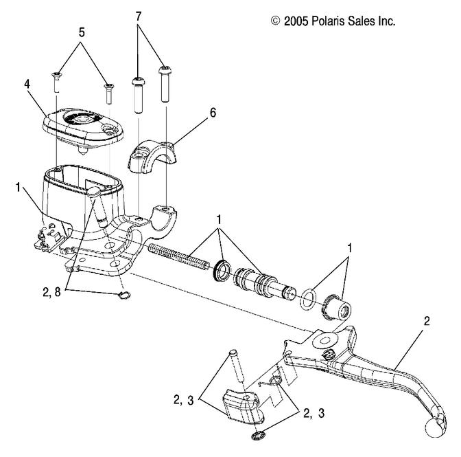 BRAKES, FRONT BRAKE LEVER and MASTER CYLINDER BRAKES, FRONT BRAKE LEVER and MASTER CYLINDER