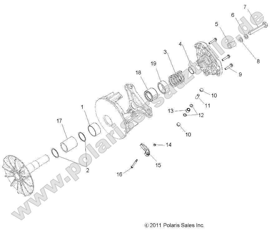 Drive Train, Primary Clutch Drive Train, Primary Clutch
