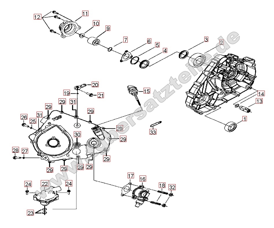 Wasserpumpe - Tachoantrieb