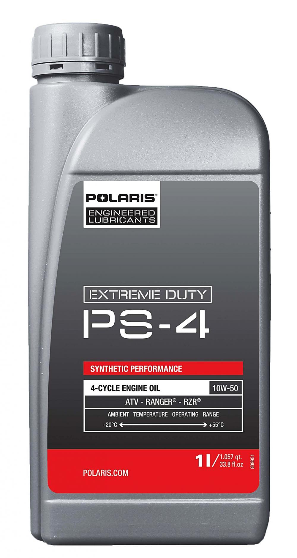 Polaris_PS4_Extreme_Duty_Motoroel_1_Liter_502122 Polaris Original PS-4 Extreme Duty Motoröl 10W-50 vollsynthetisch 4T 1 Liter