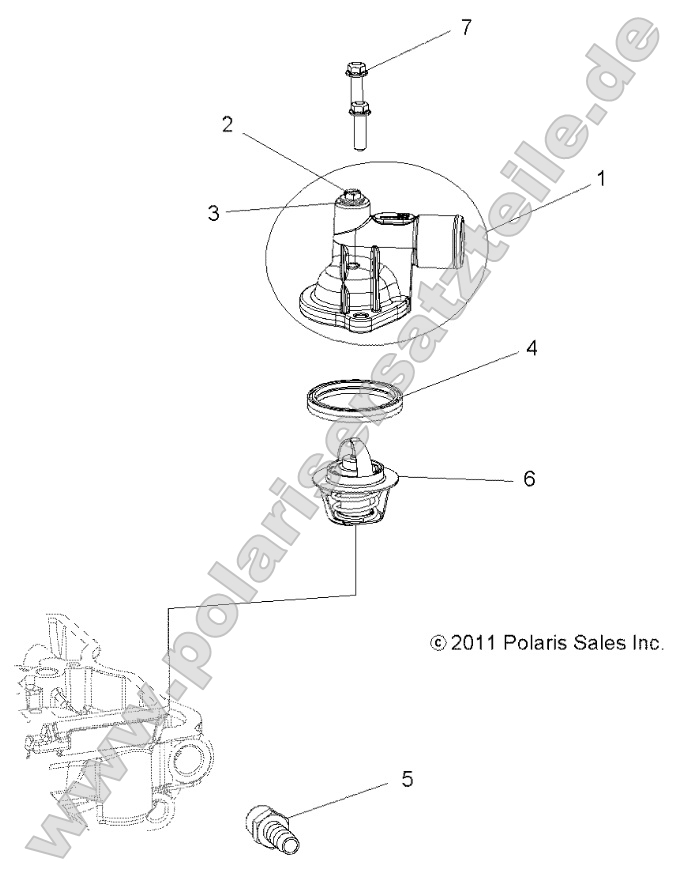 Engine, Thermostat and Cover