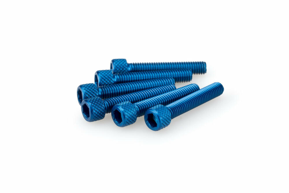 PUIG INBUS-SCHRAUBEN-KIT M6X35MM. BLAU - 0346A