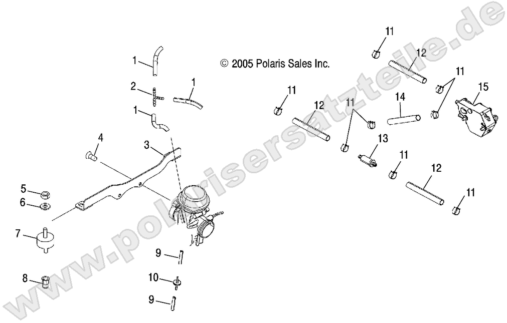 ENGINE, CARBURETOR MOUNTING and FUEL PUMP/LINES ENGINE, CARBURETOR MOUNTING and FUEL PUMP/LINES