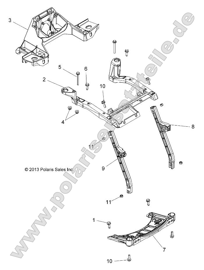 Body, Front Rack Support Body, Front Rack Support