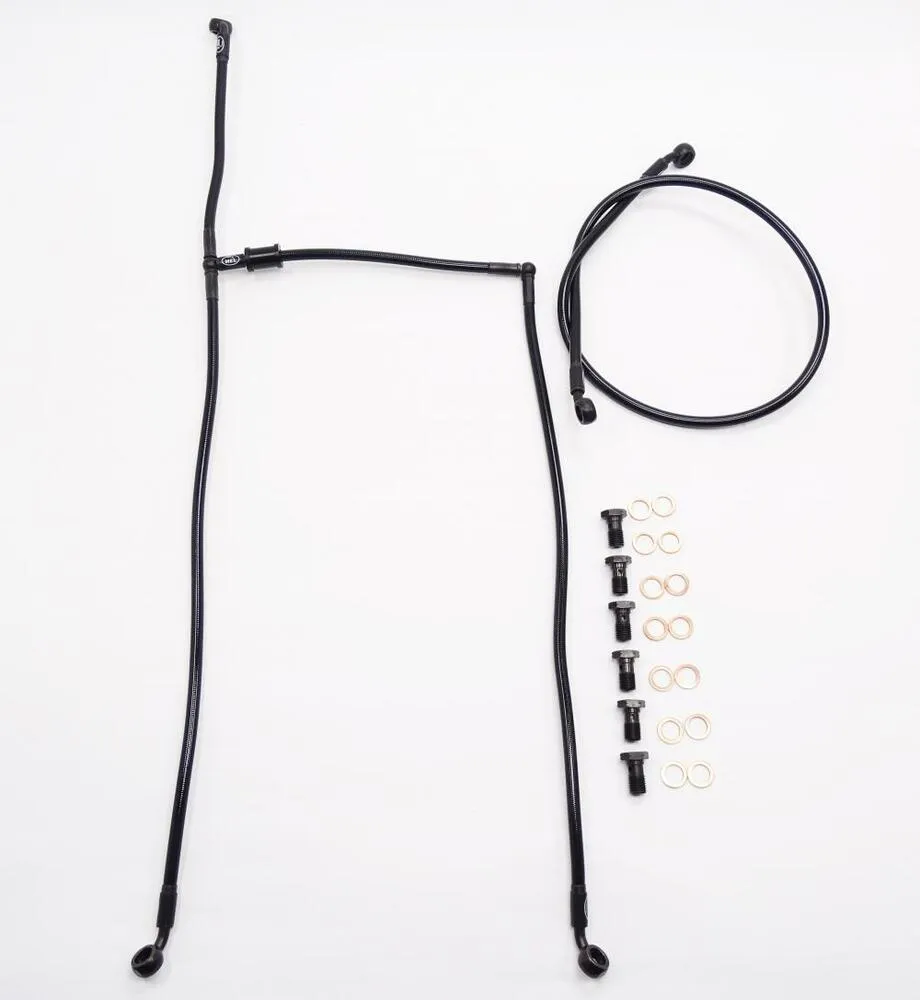 HEL Racing Stahlflex Bremsleitung Set "Black Edition" - ohne ABS - Suzuki GSX-R 1000 /R 2017-22