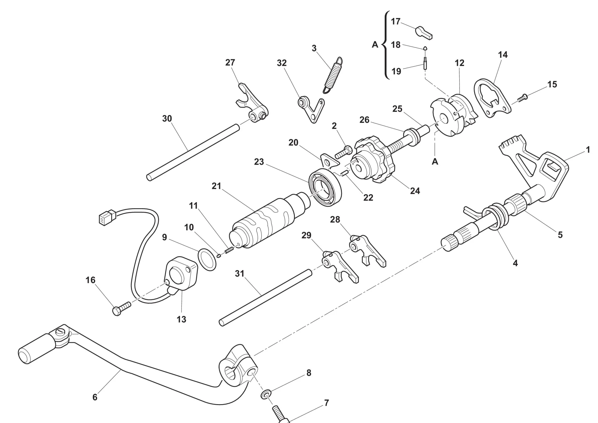 Schaltwelle Schaltwelle