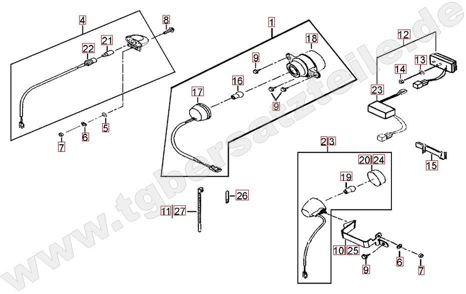 Rücklicht - Blinker hinten