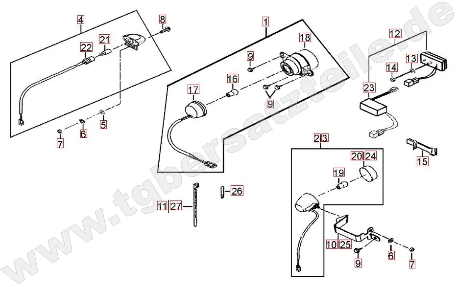 Rücklicht - Blinker hinten