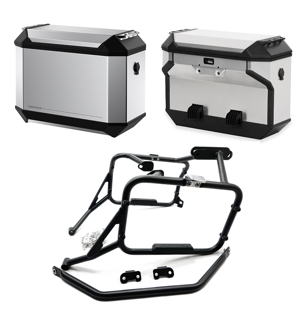 Furchtlos RANGER OFFSET Seitenkofferträger inkl. Seitenkoffer Set - KTM 790 Adventure 2021- / 890 Adventure Furchtlos RANGER OFFSET Seitenkofferträger inkl. Seitenkoffer Set - KTM 790 Adventure 2021- / 890 Adventure