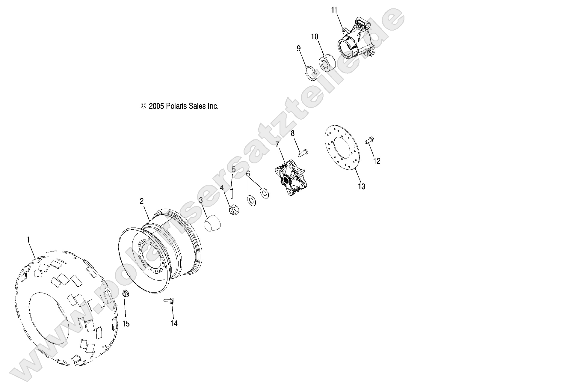 WHEEL, REAR WHEEL, REAR
