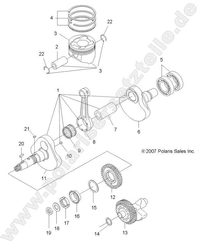 ENGINE, CRANKSHAFT and PISTON ENGINE, CRANKSHAFT and PISTON