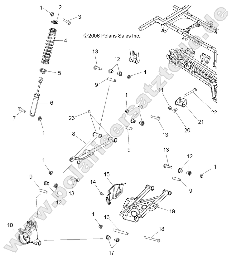 SUSPENSION, REAR SUSPENSION, REAR