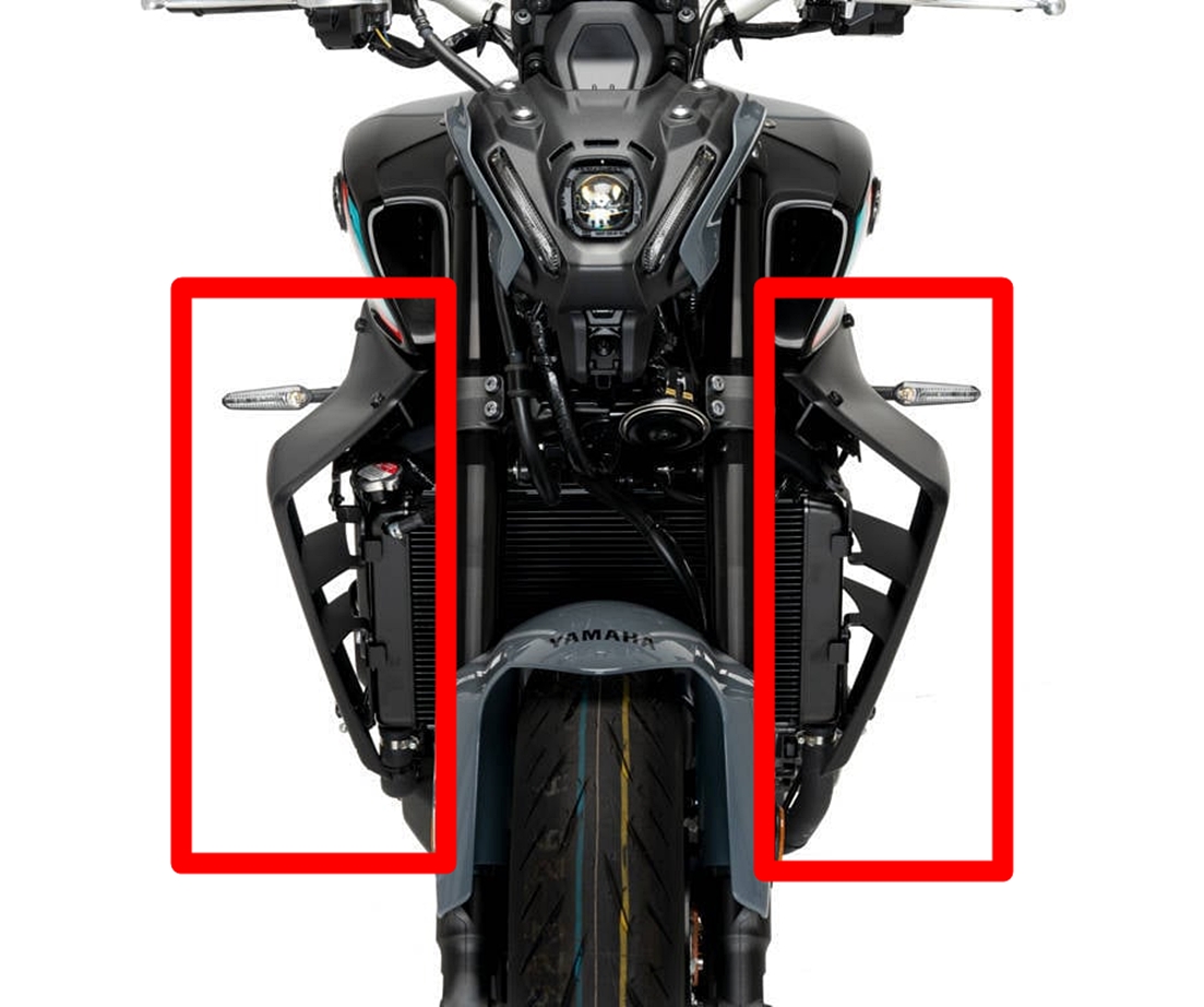 Puig Naked Side Downforce Spoiler schwarz - Yamaha MT-09 /SP 2021-23 - 20647N