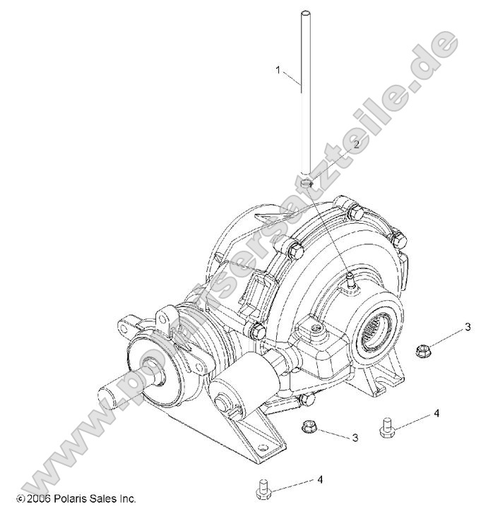 Drive Train, Rear Gearcase Mounting