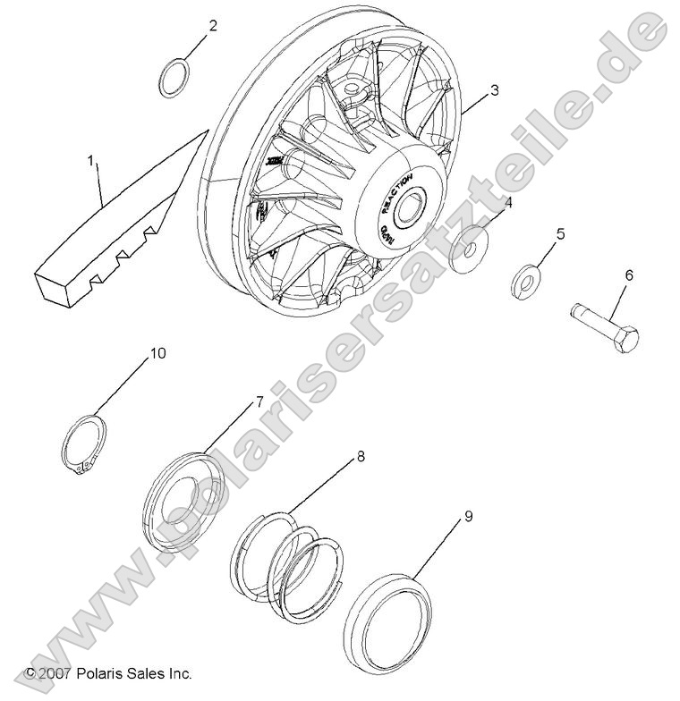 Drive Train, Secondary Clutch