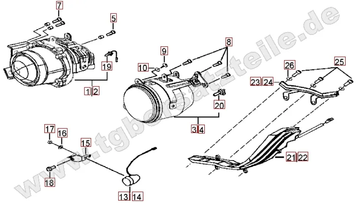 Scheinwerfer - Blinker vorne