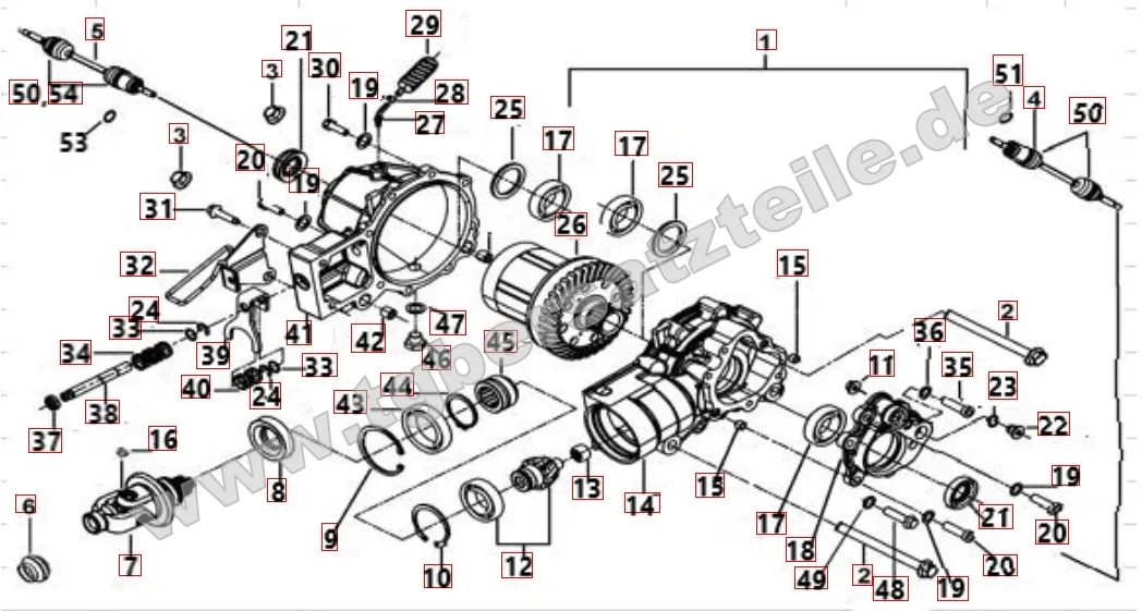 Differenzial vorne Differenzial vorne