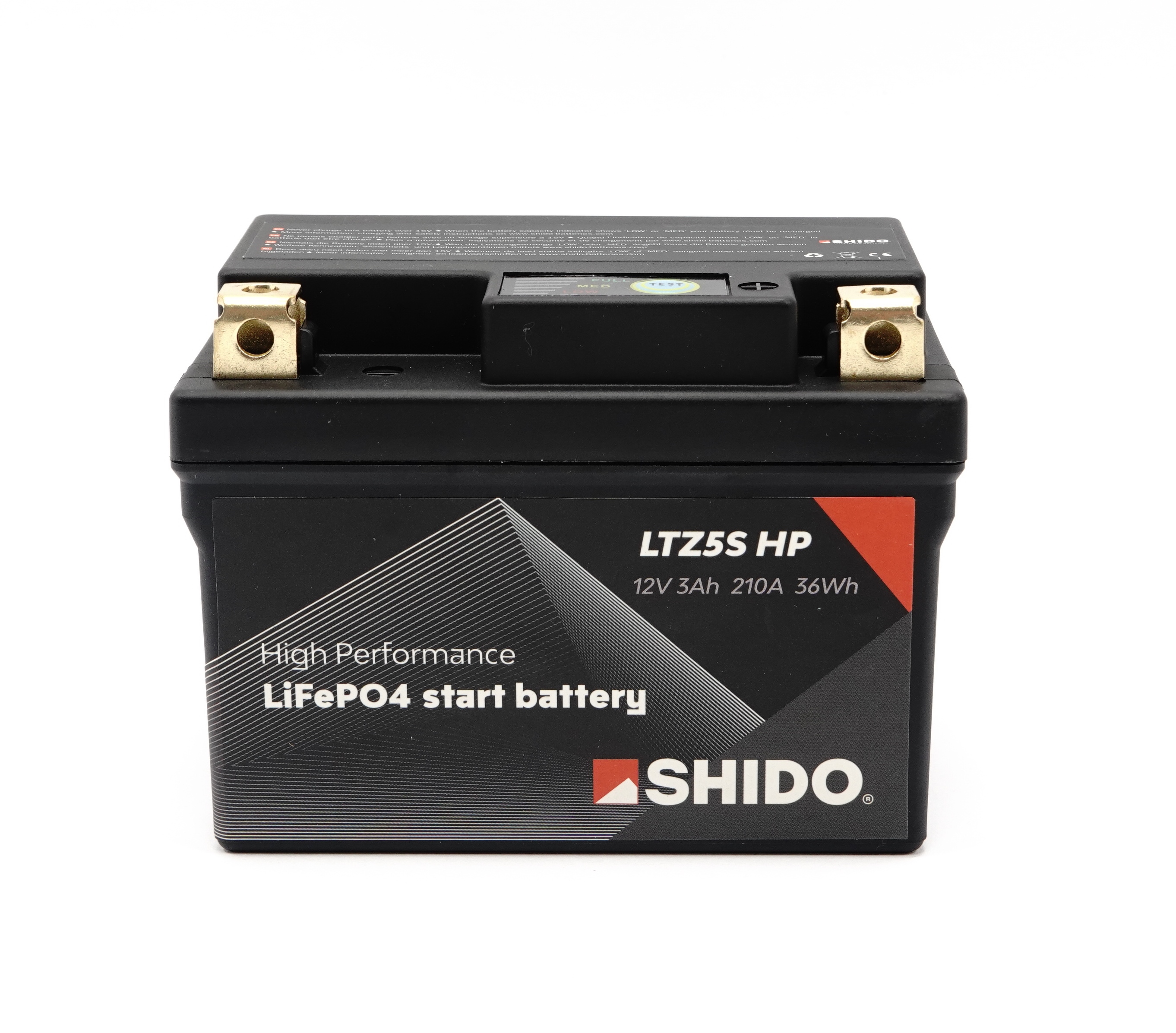 Shido LTZ5S HP Lithium Ionen Batterie 12V LiFePO4 (YTZ5S-BS, YTZ5S)