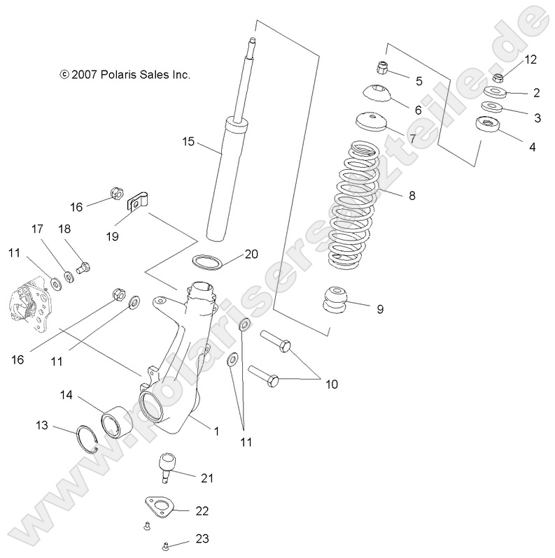 SUSPENSION, FRONT STRUT SUSPENSION, FRONT STRUT