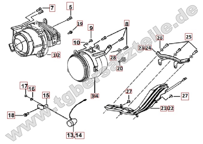 Scheinwerfer - Blinker vorne