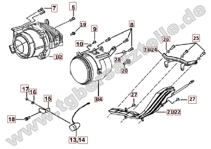 Scheinwerfer - Blinker vorne