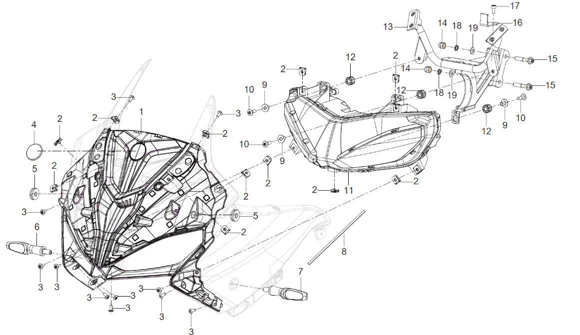 Scheinwerferverkleidung