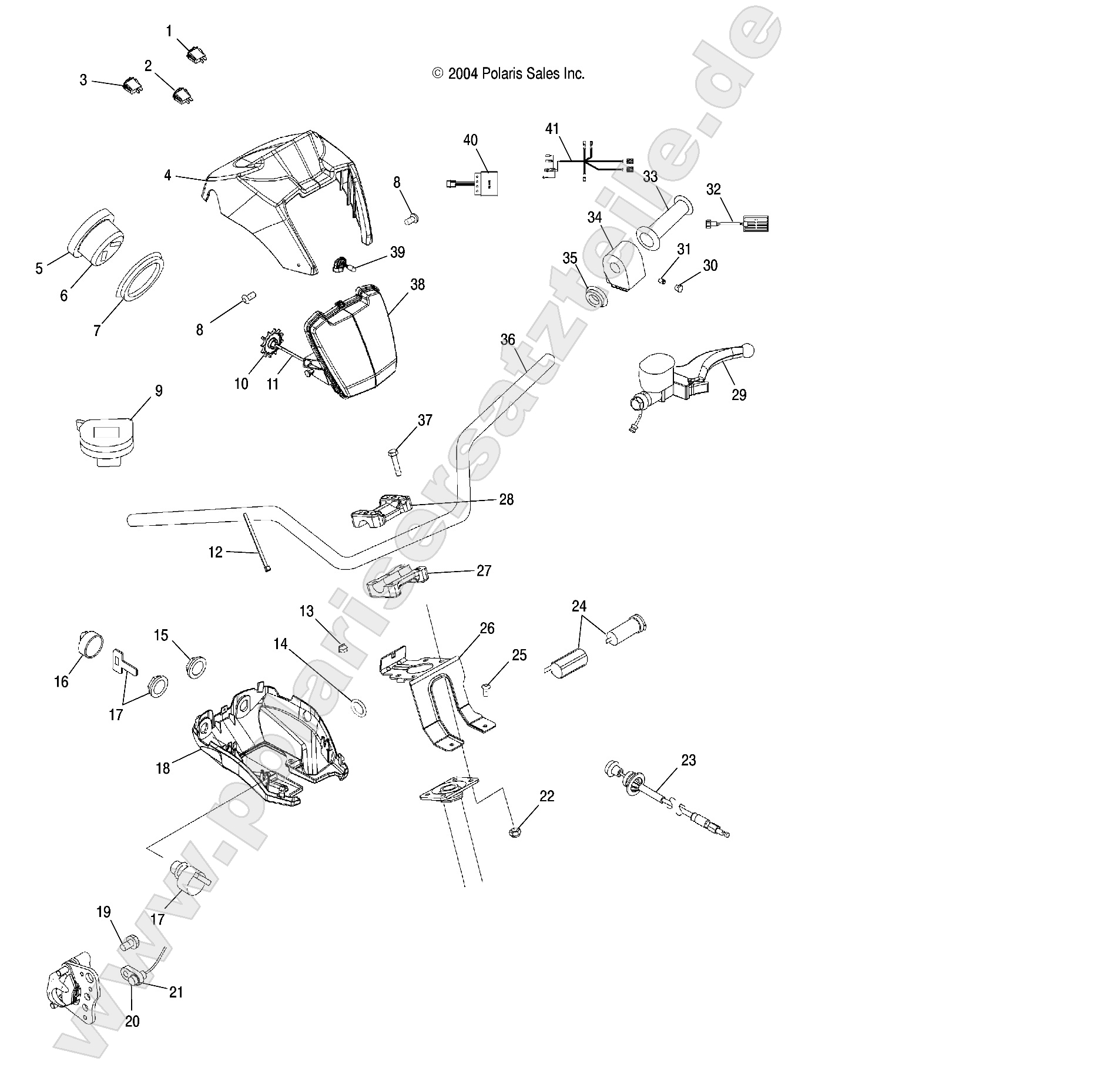 HANDLEBAR and HEADLIGHT POD HANDLEBAR and HEADLIGHT POD
