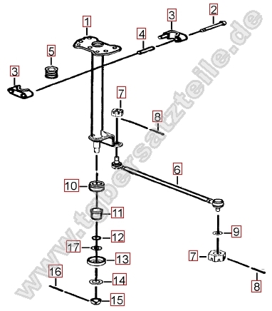 Lenksäule - Spurstange